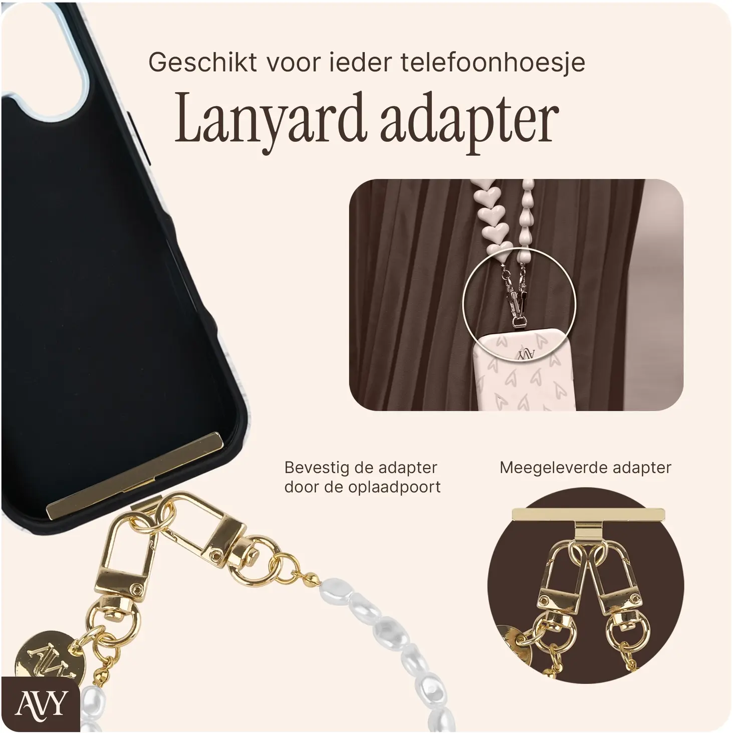 AVY Samsung Galaxy S26 Ultra - Essential Kit - Chocolate - Perla Chic Set afbeelding 8