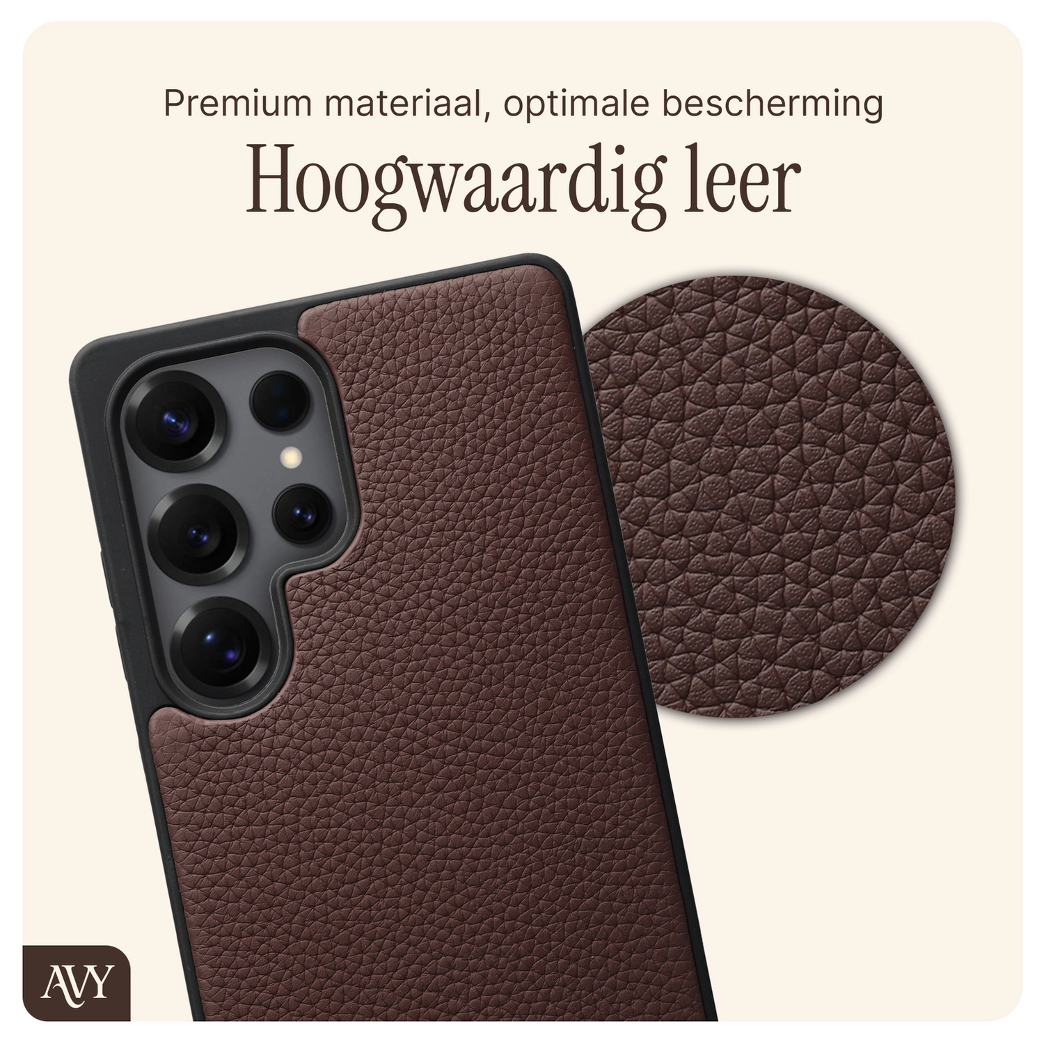 AVY Samsung Galaxy S25 Ultra - Essential Kit - Chocolate - Perla Chic Set afbeelding 5