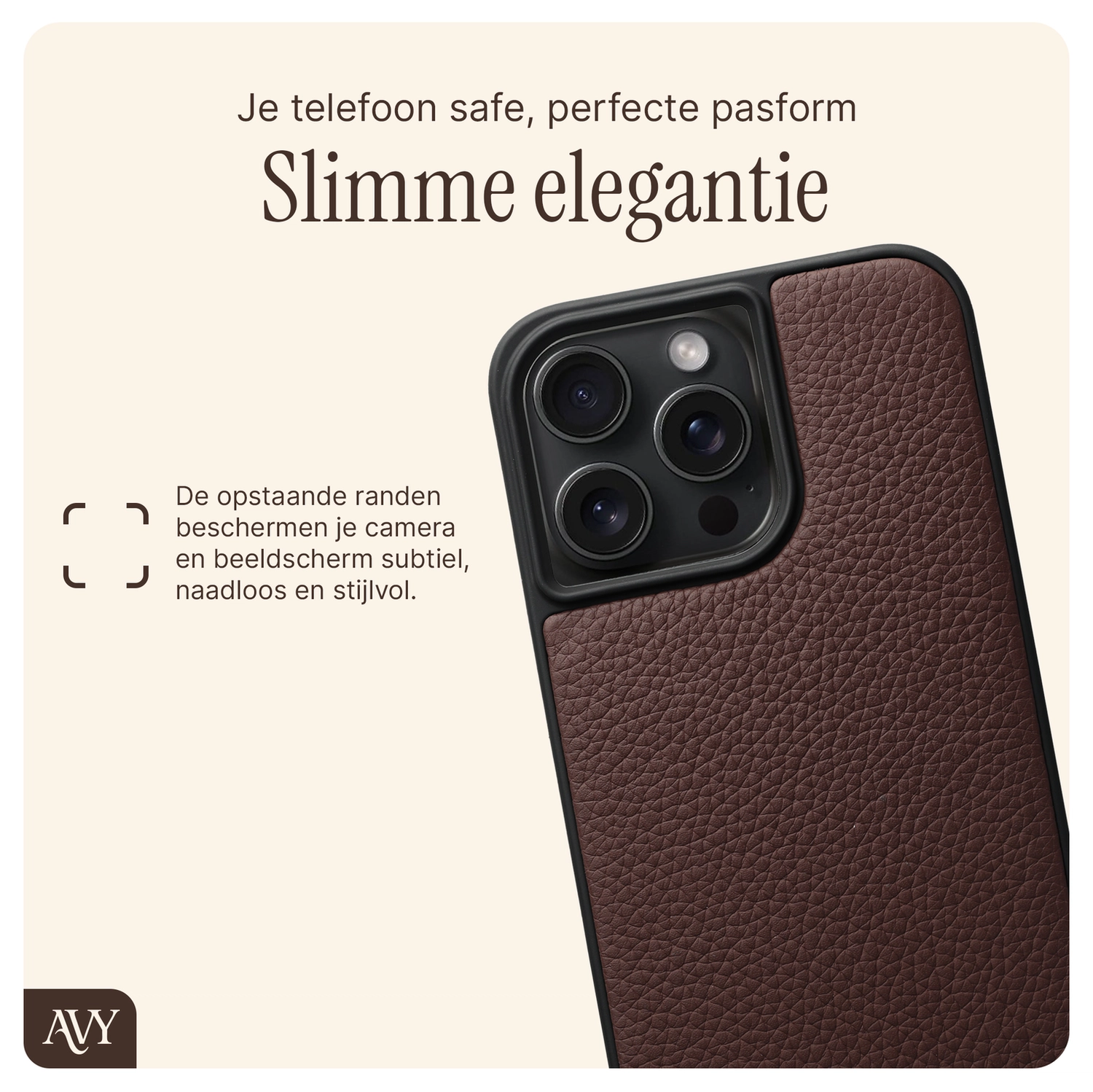AVY Apple iPhone 14 Pro Max - Essential Kit - Chocolate - Perla Chic Set afbeelding 7