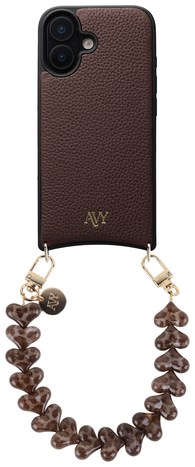 AVY Apple iPhone 16 - Essential Kit - Chocolate - Cupid Leopard afbeelding 1
