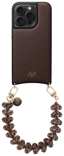 AVY Apple iPhone 15 Pro - Essential Kit - Chocolate - Cupid Leopard afbeelding 1