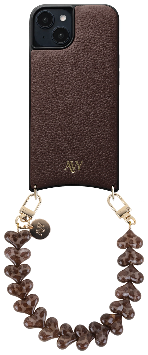 AVY Apple iPhone 14 / 13 - Essential Kit - Chocolate - Cupid Leopard afbeelding 1