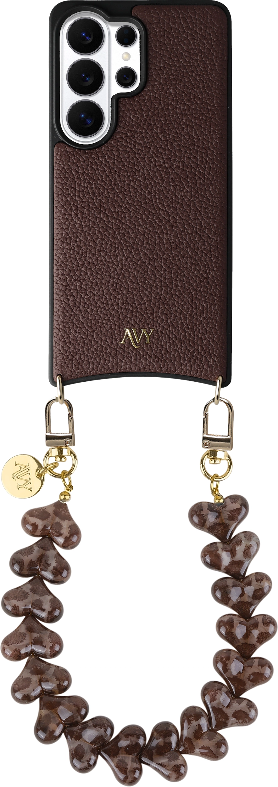 AVY Samsung Galaxy S26 Ultra - Essential Kit - Chocolate - Cupid Leopard afbeelding 1
