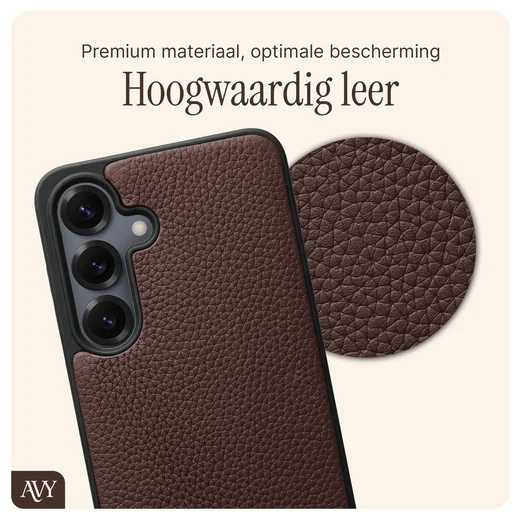 AVY Samsung Galaxy S25 / S24 - Essential Kit - Chocolate - Cupid Leopard afbeelding 4