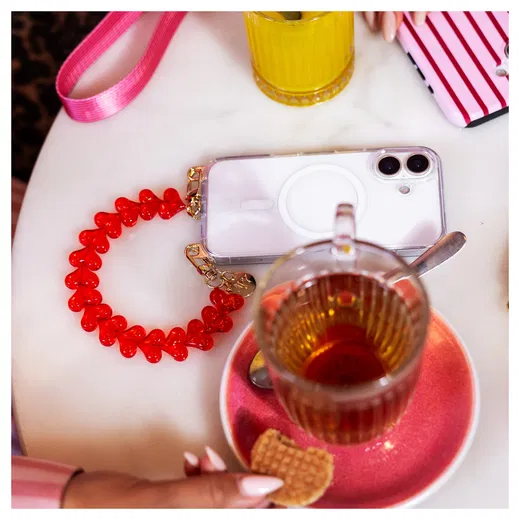 AVY Samsung S25 Plus / S24 Plus - Essential Kit - Burgundy - Cupid Clear Red afbeelding 4