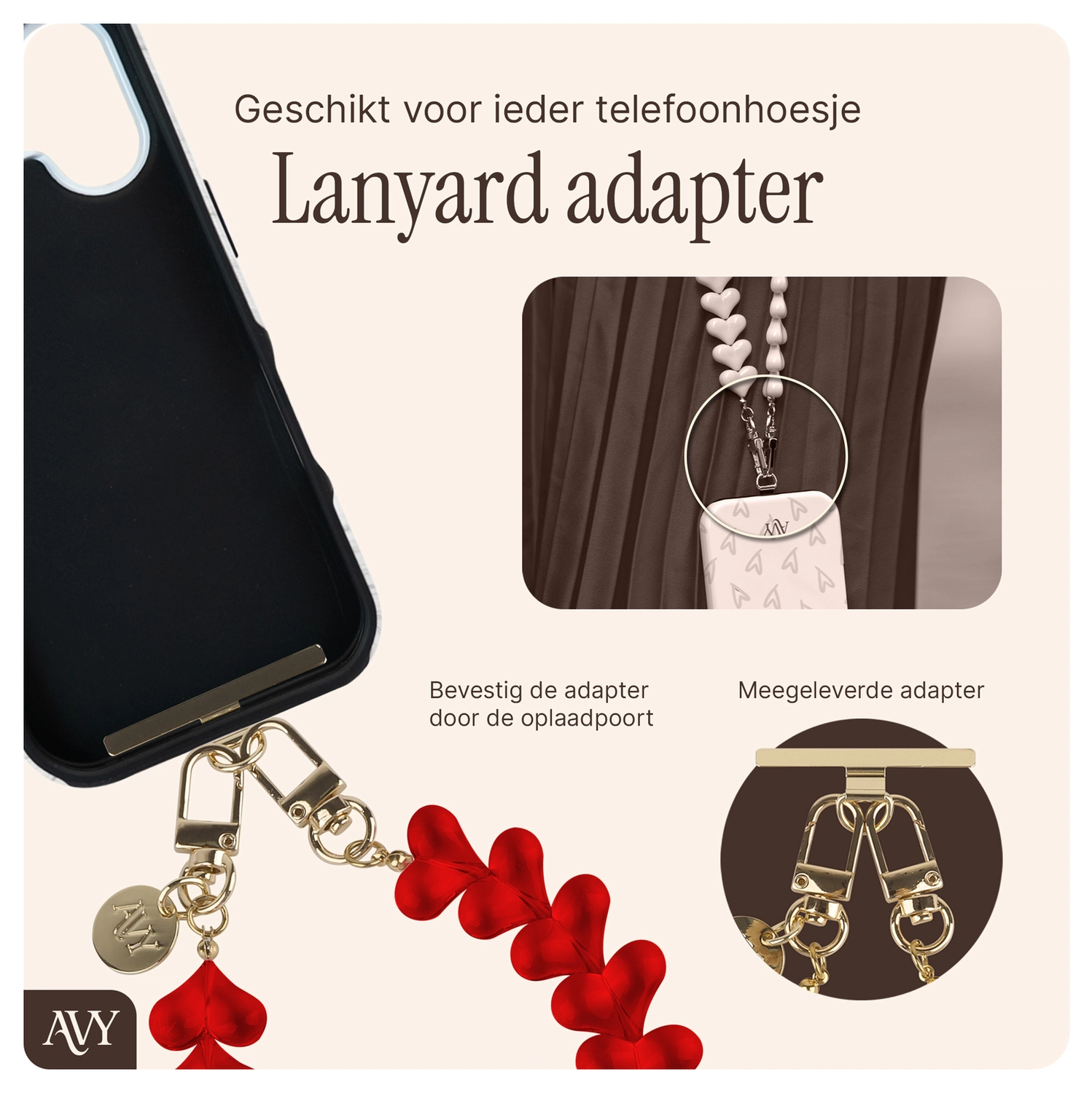 AVY Samsung S25 Plus / S24 Plus - Essential Kit - Burgundy - Cupid Clear Red afbeelding 9