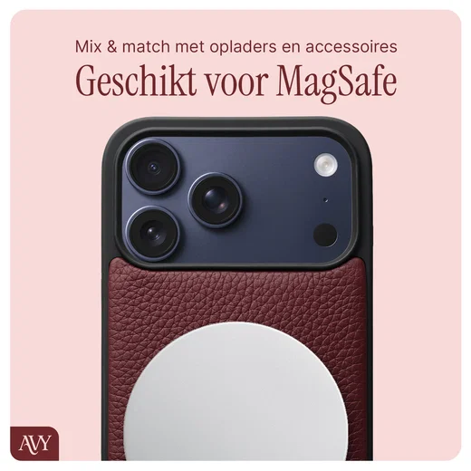 AVY Apple iPhone 17 Pro Max - Essential Kit - Burgundy - Cupid Burgundy afbeelding 7