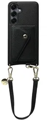 AVY Samsung Galaxy S25 / S24 - Styled Kit - Zwart - Short Leather afbeelding