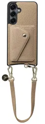 AVY Samsung Galaxy S25 / S24 - Styled Kit - Beige - Short Leather afbeelding