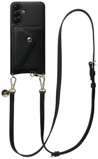 AVY Samsung Galaxy A56 - Styled Kit - Zwart - Long Leather afbeelding 1