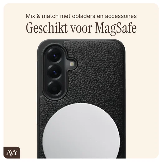 AVY Samsung Galaxy A56 - Styled Kit - Zwart - Long Leather afbeelding 7