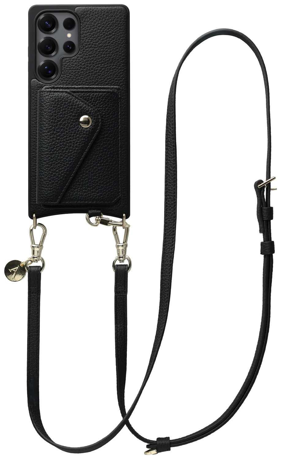 AVY Samsung Galaxy S25 Ultra - Styled Kit - Zwart - Long Leather afbeelding 1
