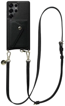AVY Samsung Galaxy S25 Ultra - Styled Kit - Zwart - Long Leather