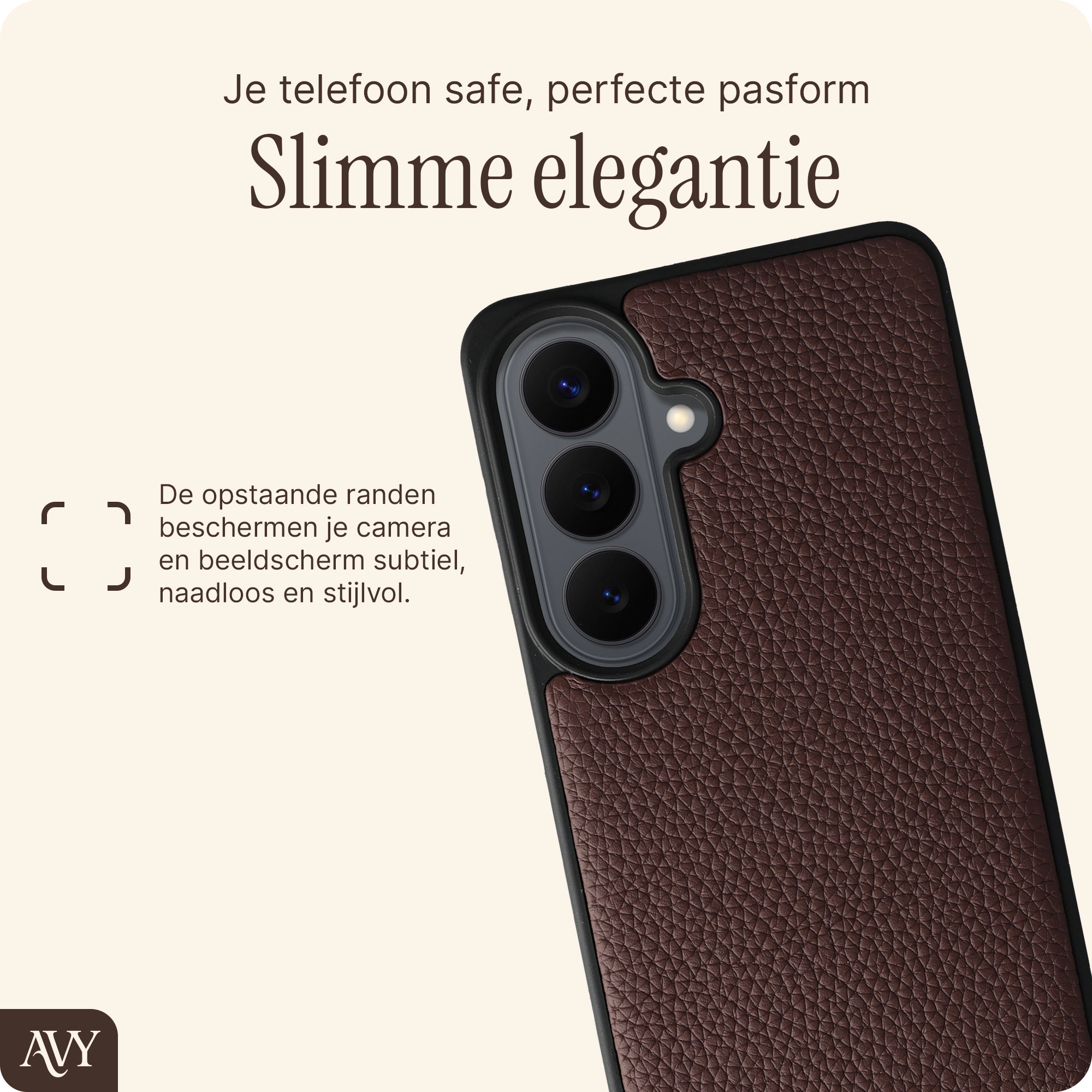 AVY Samsung Galaxy S26 - Styled Kit - Chocolate - Long Leather afbeelding 6