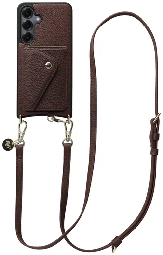 AVY Samsung Galaxy S25 / S24 - Styled Kit - Chocolate - Long Leather afbeelding 1