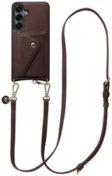 AVY Samsung S25 Plus / S24 Plus - Styled Kit - Chocolate - Long Leather afbeelding