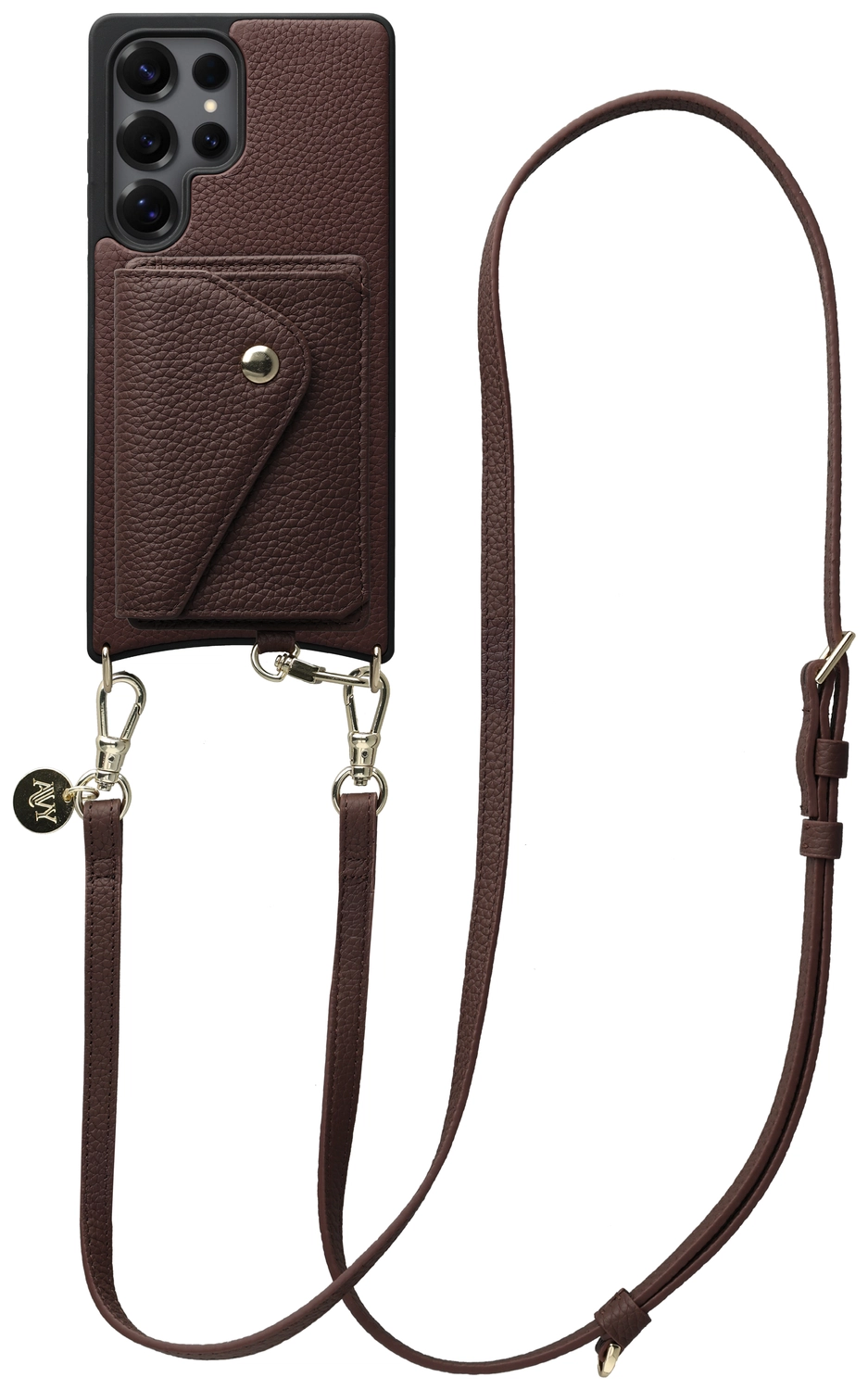 AVY Samsung Galaxy S25 Ultra - Styled Kit - Chocolate - Long Leather afbeelding 1