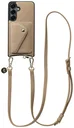 AVY Samsung Galaxy S25 / S24 - Styled Kit - Beige - Long Leather