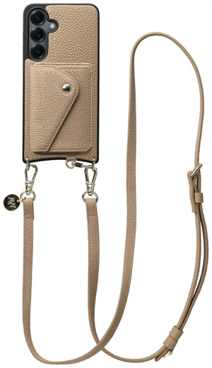 AVY Samsung S25 Plus / S24 Plus - Styled Kit - Beige - Long Leather afbeelding 1