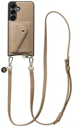 AVY Samsung S25 Plus / S24 Plus - Styled Kit - Beige - Long Leather afbeelding