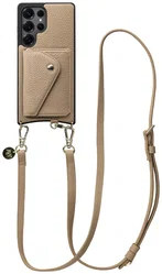 AVY Samsung Galaxy S25 Ultra - Styled Kit - Beige - Long Leather afbeelding