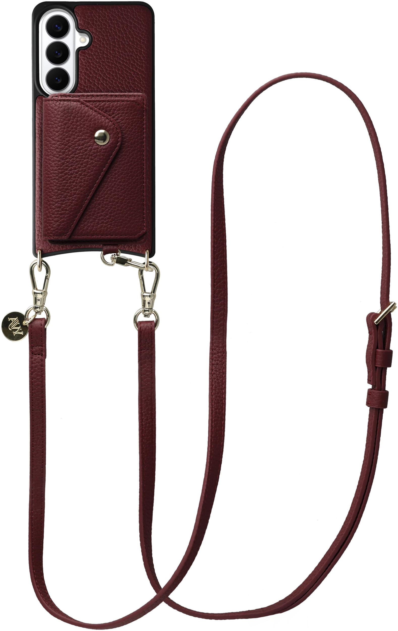 AVY Samsung Galaxy S26 - Styled Kit - Burgundy - Long Leather afbeelding 1