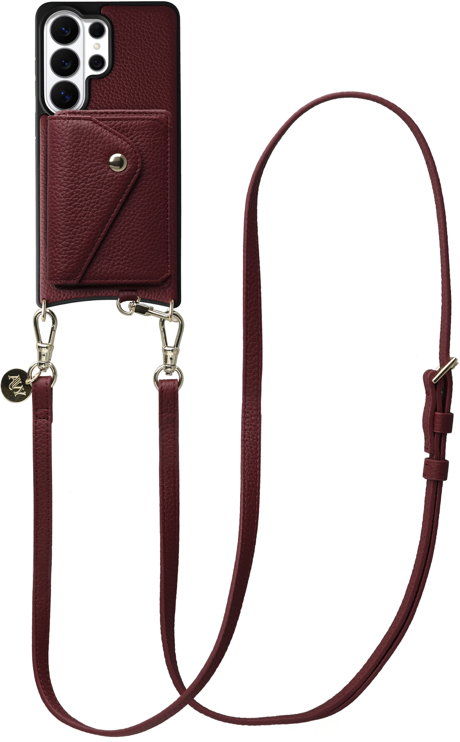 AVY Samsung Galaxy S26 Ultra - Styled Kit - Burgundy - Long Leather afbeelding 1