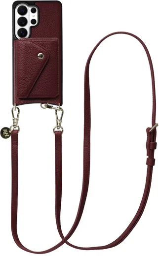 AVY Samsung Galaxy S26 Ultra - Styled Kit - Burgundy - Long Leather afbeelding 1