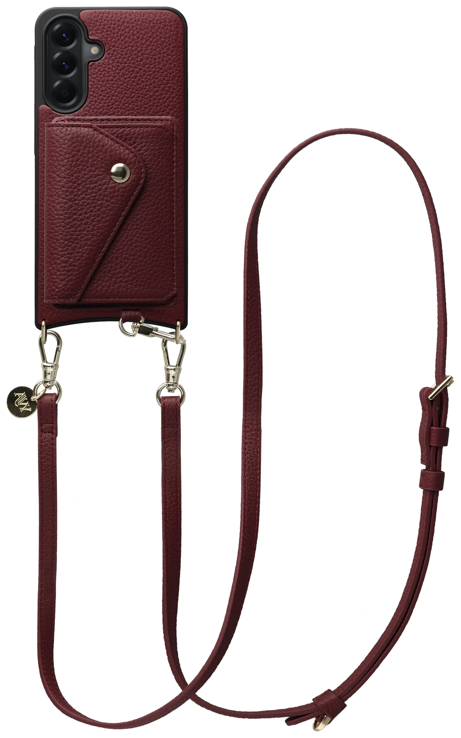 AVY Samsung Galaxy A56 - Styled Kit - Burgundy - Long Leather afbeelding 1