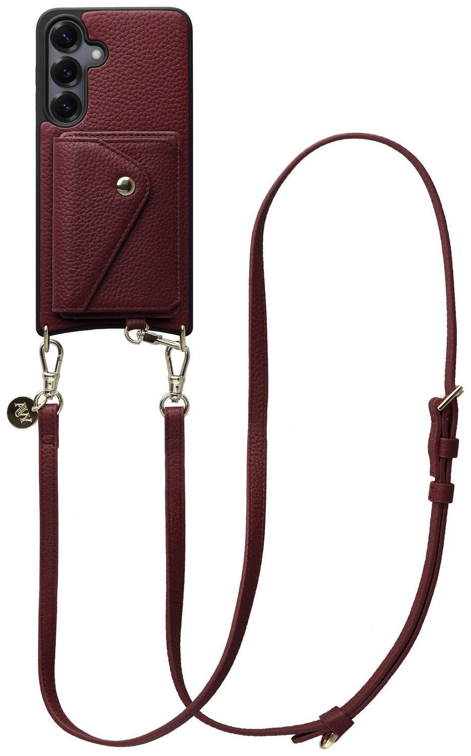 AVY Samsung S25 Plus / S24 Plus - Styled Kit - Burgundy - Long Leather afbeelding 1