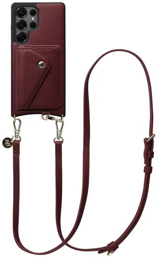 AVY Samsung Galaxy S25 Ultra - Styled Kit - Burgundy - Long Leather afbeelding 1
