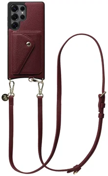 AVY Samsung Galaxy S25 Ultra - Styled Kit - Burgundy - Long Leather
