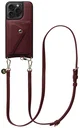 AVY Apple iPhone 15 Pro Max - Styled Kit - Burgundy - Long Leather