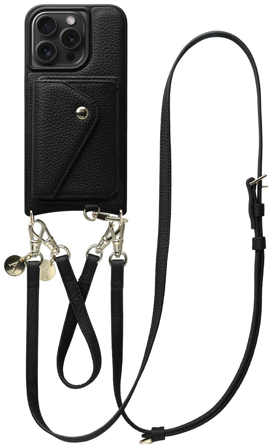 AVY Apple iPhone 15 Pro Max - Styled Kit - Zwart - Leather Set afbeelding 1