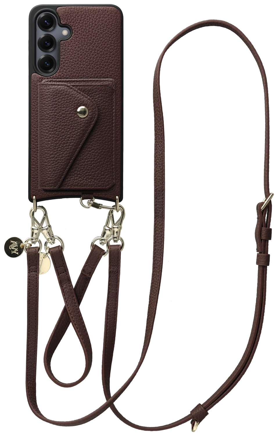 AVY Samsung S25 Plus / S24 Plus - Styled Kit - Chocolate - Leather Set afbeelding 1