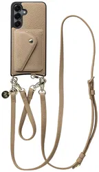 AVY Samsung S25 Plus / S24 Plus - Styled Kit - Beige - Leather Set afbeelding