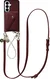 AVY Samsung Galaxy S26 - Styled Kit - Burgundy - Leather and Pearls afbeelding 1