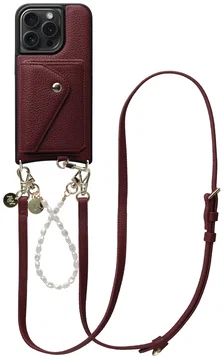 AVY Apple iPhone 15 Pro Max - Styled Kit - Burgundy - Leather and Pearls