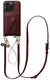 AVY Apple iPhone 14 Pro Max - Styled Kit - Burgundy - Leather and Pearls afbeelding 1