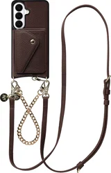 AVY Samsung Galaxy S26 Plus - Styled Kit - Chocolate - Leather and Gold afbeelding