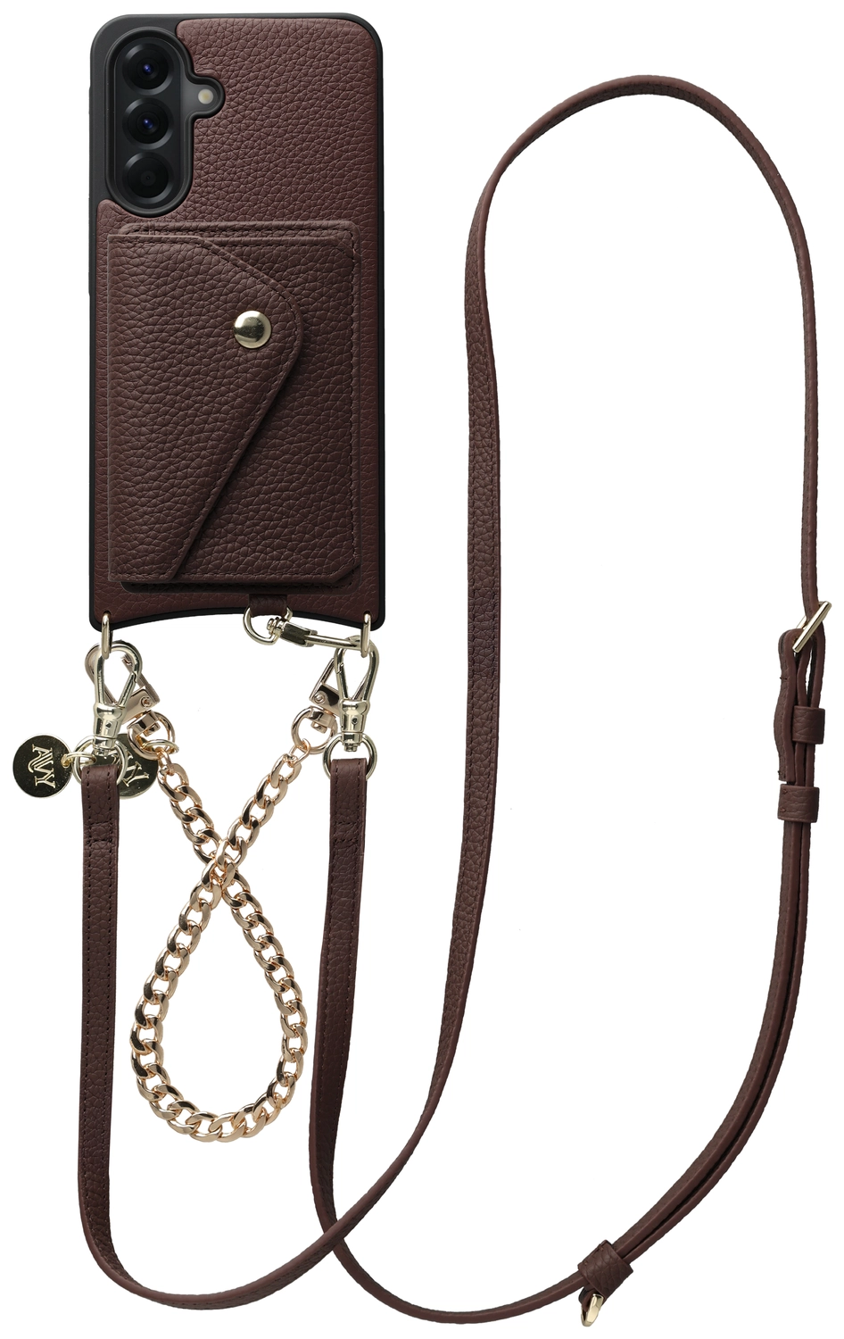 AVY Samsung Galaxy A56 - Styled Kit - Chocolate - Leather and Gold afbeelding 1