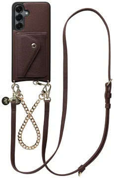 AVY Samsung S25 Plus / S24 Plus - Styled Kit - Chocolate - Leather and Gold