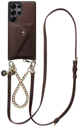 AVY Samsung Galaxy S25 Ultra - Styled Kit - Chocolate - Leather and Gold afbeelding