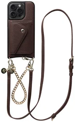 AVY Apple iPhone 15 Pro Max - Styled Kit - Chocolate - Leather and Gold afbeelding