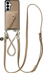 AVY Samsung Galaxy S26 - Styled Kit - Beige - Leather and Gold afbeelding