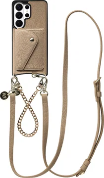 AVY Samsung Galaxy S26 Ultra - Styled Kit - Beige - Leather and Gold