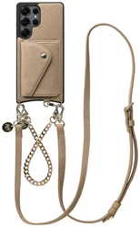 AVY Samsung Galaxy S25 Ultra - Styled Kit - Beige - Leather and Gold afbeelding