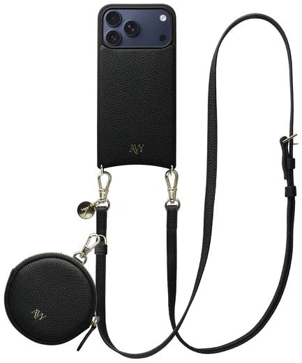 AVY Apple iPhone 17 Pro Max - Luxury Kit - Zwart - Long Leather afbeelding 1