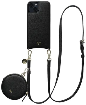 AVY Apple iPhone 15 - Luxury Kit - Zwart - Long Leather