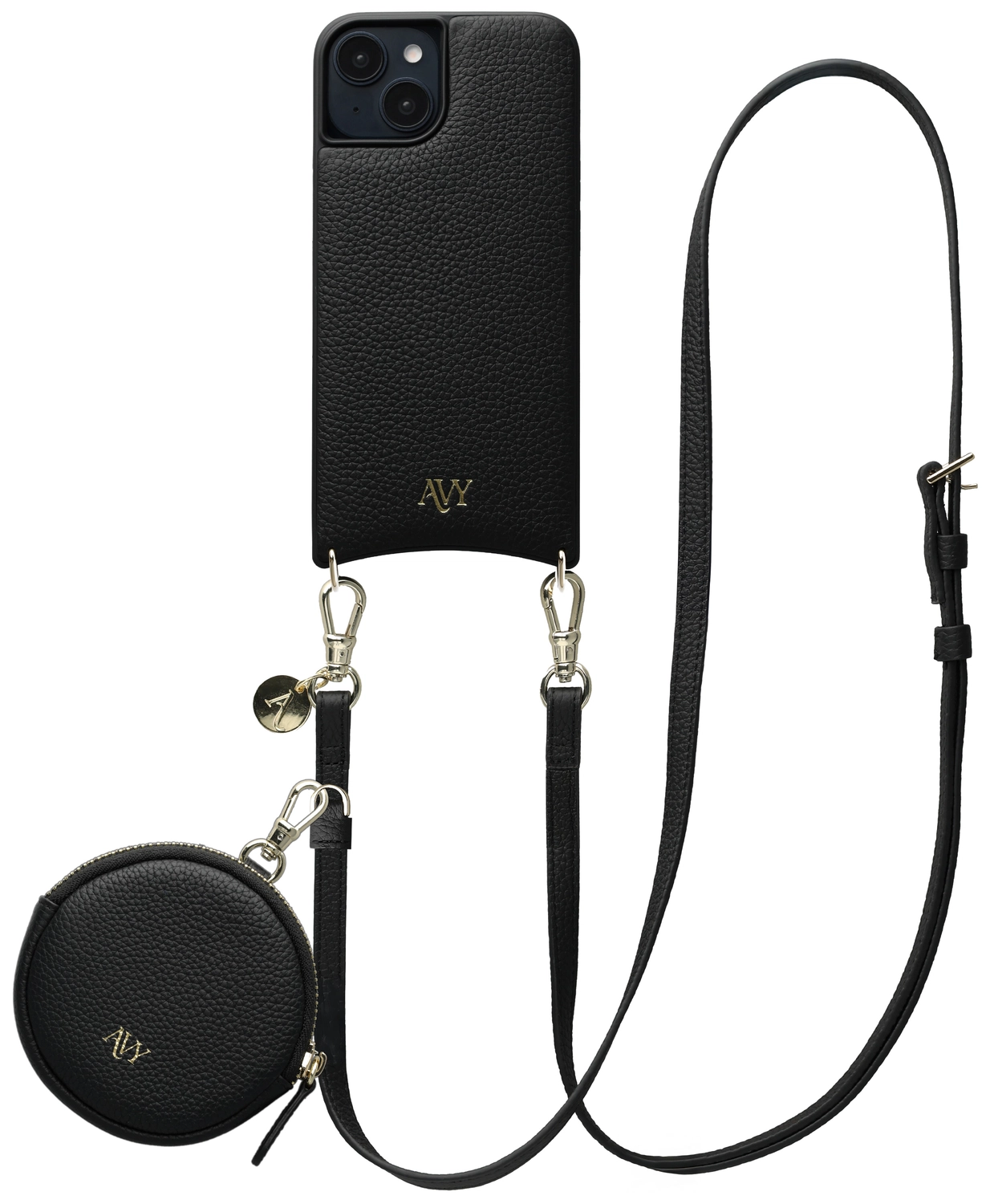 AVY Apple iPhone 14 / 13 - Luxury Kit - Zwart - Long Leather afbeelding 1